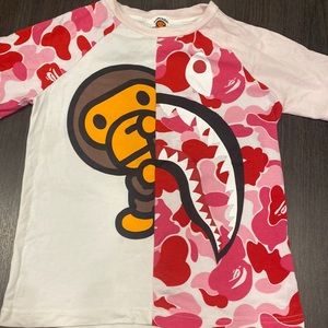 BAPE AUTHENTIC KIDS SHIRT worn 2 times, size 8